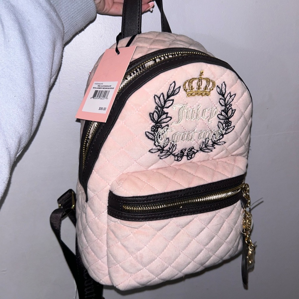 Juicy Couture Pink Quilted Backpack Y2K Vibes!